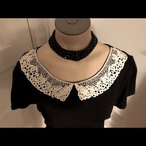 ModCloth RBG lace collar tee - size medium